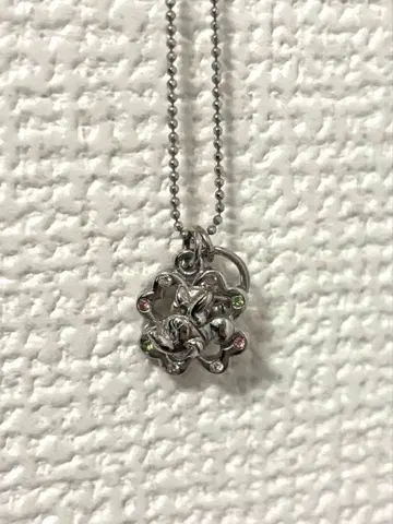 디즈니 꽃무늬 미니 마우스 목걸이