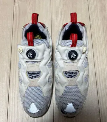 리복 펌프 퓨리 화이트/레드 28.5cm