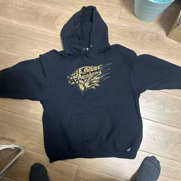 Russell Athletic 아카데미 후드티 L 블랙