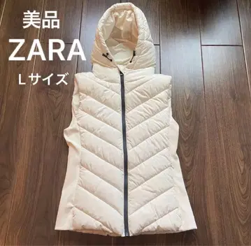 새상품급 ZARA 자라 미 실루엣 퀼팅 다운 베스트 화이트 L