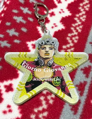 죠죠 월드 아크릴 키링 죠르노 죠바나