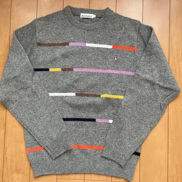 Hush Puppies 미사용 새상품 그레이 스트라이프 스웨터 S