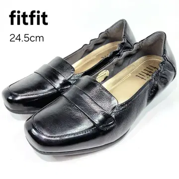 [ 새상품급 ] 핏핏 로퍼 24.5cm 웨지솔 개더