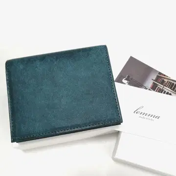 미사용 새상품 렌마 마리스코 접이식 지갑 페트롤리오 네이비 푸에블로 가죽