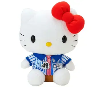 레어! 키티 x LAWSON 콜라보 40주년 봉제 인형 초레어 새상품급