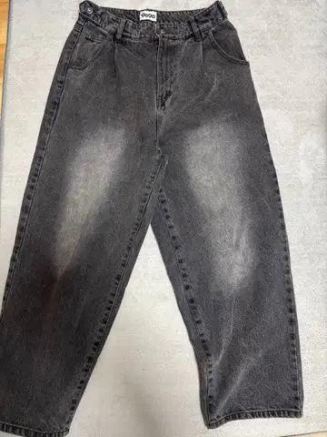 9090 블랙 배기 데님