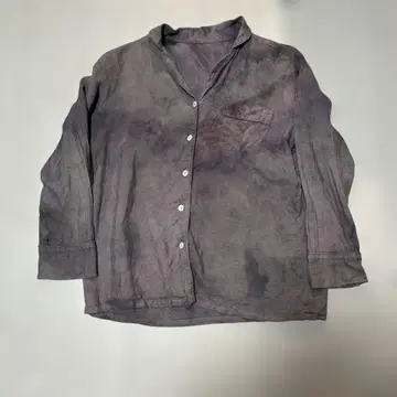 그레이 보라색 그라데이션 긴팔 셔츠