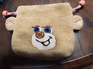 FEILER 페이러 테디 걸 복조리 파우치 테디 클로즈업 귀 포함