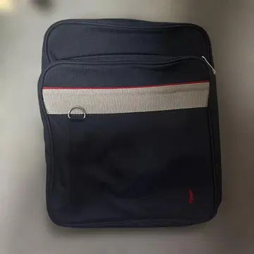 블랙 스트라이프 디자인 숄더백