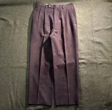 90s 이탈리아제 VESVIO 벨로아 2턱 배기 슬랙스 브라운