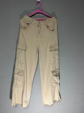 SHEIN 베이지 카고 팬츠