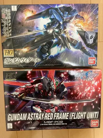 HG 건담 비다르 아스트레이 레드 프레임 플라이트 유닛 2점 배송비 포함
