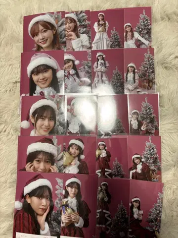 사쿠라자카46 2025년 산타 의상 브로마이드 컴프 묶음 판매