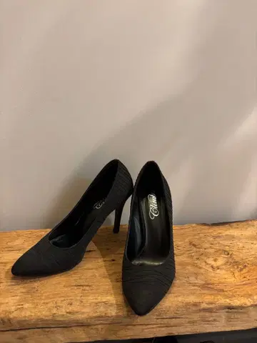 Climb 블랙 하이힐 23.5cm