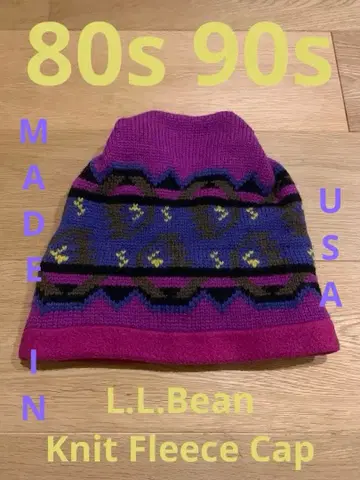 80s 90s 빈티지 L.L.Bean 엘엘빈 플리스 캡