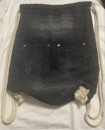 DEVICE 워시 데님 백팩 냅색 바디백