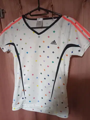 adidas CLIMA365 컬러풀 도트 스포츠 원단 T셔츠 M