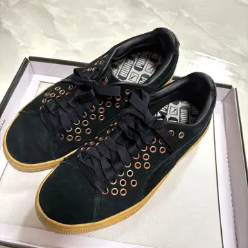 [ 새상품급 ] 푸마 블랙 스웨이드 스니커즈 23cm