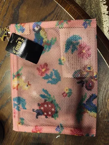 페이러 하이 메쉬 파우치 핑크 M 15 x 20cm 새상품 특가!