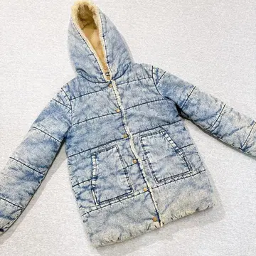 아냅 데님 보아 패딩 자켓 프리 사이즈