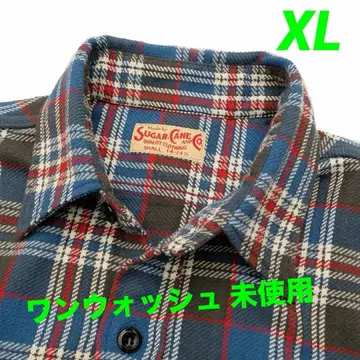 [ 미사용 새상품 ] 슈가케인 트윌 체크 워크 셔츠 SC29564