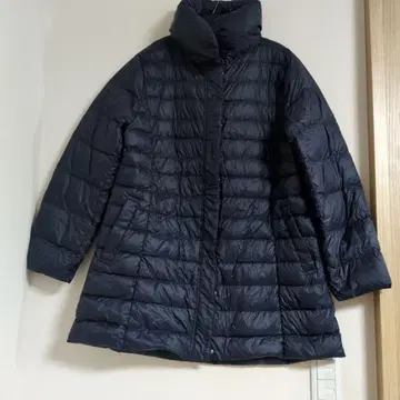 네이비 다운 자켓 스탠드 카라 다운 95% 3L