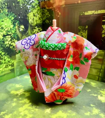 오비츠11 순수 실크 기모노 후리소데 설날에