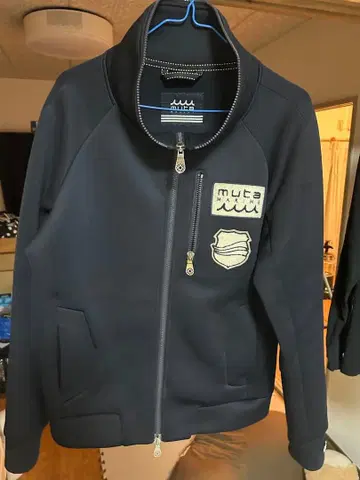 무타 마린 본딩 자켓 와펜 골프 네이비 M