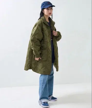 쓰리 스토어 퀼팅 코트