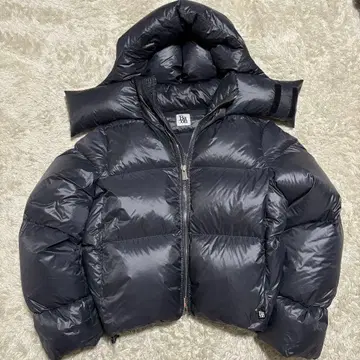 새상품급 bacon 베이컨 육중한 다운 자켓 후드 그레이