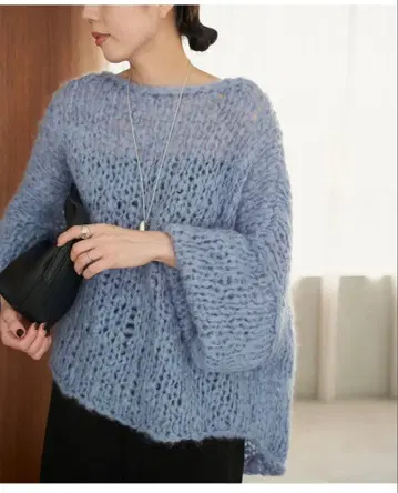 plage HAND KNIT 점보 탐 풀오버 니트