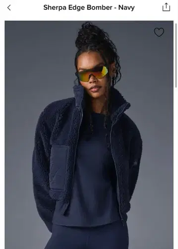 ALO 셰르파 엣지 봄버 네이비 아우터 블루종