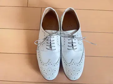 que 윙 팁 가죽 신발