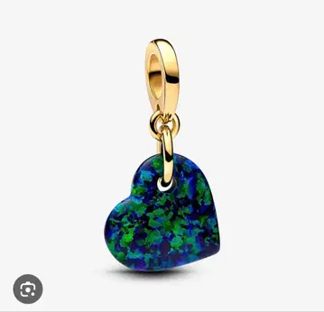 오팔 그린 하트 참 pandora