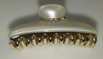 acca 헤어 클립 (펄 화이트)