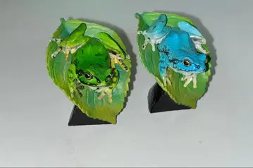 생물대도감 미니 컬렉션 일본청개구리 파랑(레어) 그린