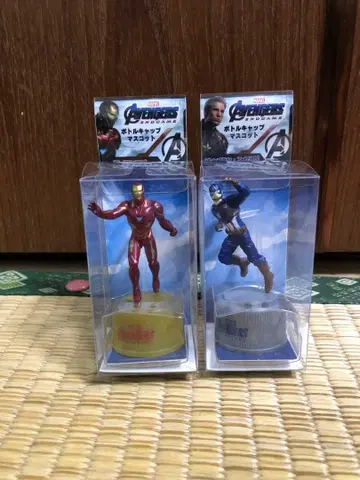 아이언맨 캡틴 아메리카 병뚜껑 피규어 세트
