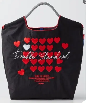 더블 스탠다드 하트 무늬 에코백