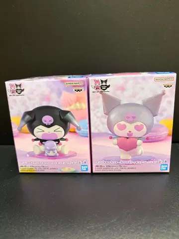 산리오 캐릭터즈 쿠로미 피규어 컬렉션 2종 세트
