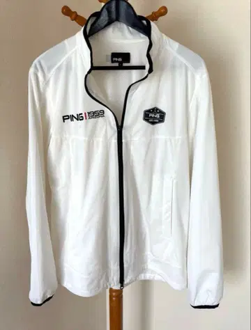 가격 인하 [ 새상품급 ] PING 핑 골프웨어 풀 집업 블루종 화이트