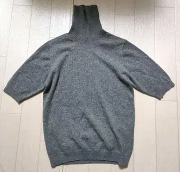 캐시미어 100% 반팔 니트 터틀넥