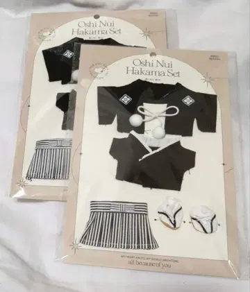 3coins 인형 의류 하카마 설날 기모노 M 사이즈 2점 세트