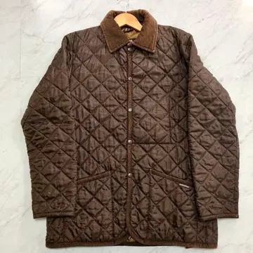 LAVENHAM 퀼팅 자켓 코듀로이 충전솜 브라운 40