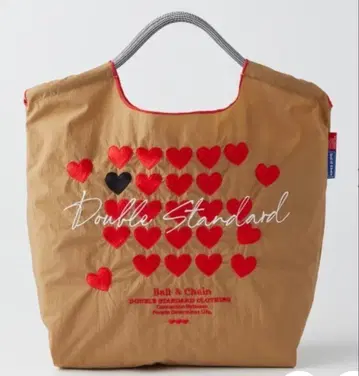 Double Standard 하트 무늬 에코백
