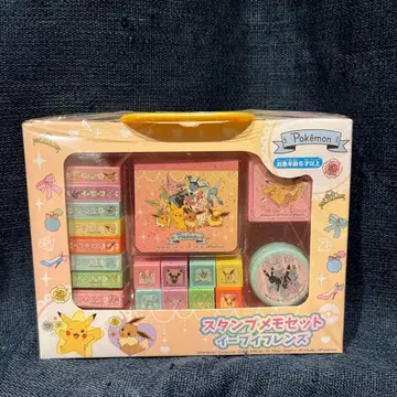 스탬프 메모 세트 이브이 프렌즈