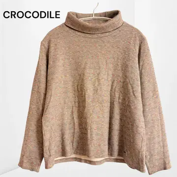 [크로커다일] A1000 터틀넥 니트 멜란지 그레이 캐주얼 고급 L