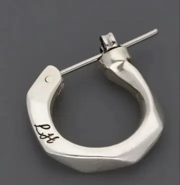 라이온 하트 실버 후프 귀걸이