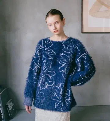 sahara 리버서블 자카드 니트