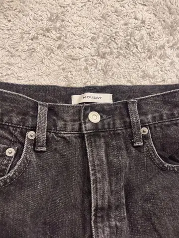 MOUSSY 그레이 데님 스커트