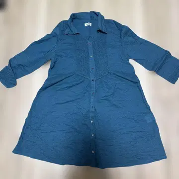 새상품급 INGEBORG 파랑 튜닉 긴팔